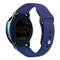 Miniatyrbild 4 av 4: För Samsung Galaxy Watch Active2 Bluetooth Version 40mm Smart Watch Solid Color Silikon Armband Blue