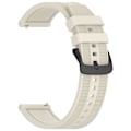 Pikkukuva 2 / 5: Huawei Watch GT 4 / Garmin Venu 2 -älykellolle 22 mm:n pehmeä silikoniranneke Starlight