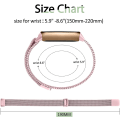 Miniatyrbild 2 av 4: Mesh i rostfritt stål Justerbar armbandsrem för Fitbit Luxe/luxe Special Edition Fitness Tracker Damer Herr (champagne Guld) Rose Pink