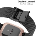 Pikkukuva 3 / 5: Fitbit Versa/fitbit Versa 2 ranneke naisille miehille, säädettävä ruostumaton Black