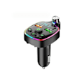 Miniatyrbilde 1 av 2: Bluetooth 5.3 Bil FM-sender Håndfri Samtale 3.1A Hurtiglader Bluetooth Radioadapter PD QC3.0 Mikrofon Med