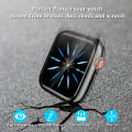 Pikkukuva 1 / 4: 3 kpl yhteensopivaa Apple Watch -kuoren kanssa 38 mm, pehmeä HD-tarkkuuden näytönsuoja iWatch-sarjalle 3/2/1 38 mm (3 läpinäkyvää) Black/Rose Gold/Clear  38 mm