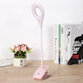 Pikkukuva 5 / 5: Led valoa lukeva Light-eye Protect Bed Yöpöytälamppu Gooseneck Clamp pink