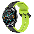 Miniatyrbild 1 av 4: Konvex Loop Silikonrem för Huawei Watch GT2 42mm Black Lime