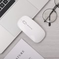 Miniatyrbillede 5 af 5: Wekity trådløs mus, 2,4 g ultratynd støjsvagt klik optisk mus med usb-modtager, kompatibel med bærbar computer, computer, Macbook white