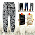 Miniatyrbillede 1 af 5: Herre tykke fleece termiske bukser Udendørs Vinter Varme Casual Bukser Joggers grey 3XL