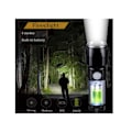 Miniatyrbillede 2 af 5: LED Lommelygte Mini Vandtæt Håndholdte Lommelygter 2 Stykker Sort
