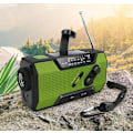 Miniatyrbild 3 av 5: Vattentät Am/fm/noaa Handvev Radio för nödsituationer utomhus Solar Ficklampa Am / Fm / Wb Radio 2000mAh White