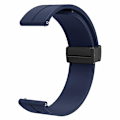 Miniatyrbillede 2 af 4: Magnetisk folde spænde 20mm silikone rem ur rem til Huami Amazfit Gtr Mini/ Gts 4/3/2 / Bip 3 Midnight Blue