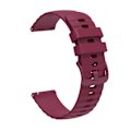 Miniatyrbillede 2 af 4: Solid Color Silikonurrem til Amazfit GTS 2E Wine Red