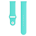 Miniatyrbillede 2 af 4: Til Samsung Galaxy Watch Active2 Bluetooth-version 40mm Smart Watch Solid Color Silikonurrem Mint Green