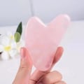 Pikkukuva 4 / 5: Gua Sha -kasvotyökalu itsehoitohierontaan kasvojen vartalohoitoon Pink