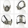 Miniatyrbillede 4 af 5: Foldbar Taktisk Halv Ansigt Mesh Maske med Øredækning Beskyttelse (A-Tacs AT)