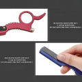 Miniatyrbillede 5 af 5: Straight Edge Barber Razor Skæg Barbering Tommelvinger Bladholder i rustfrit stål 1 stk barbermaskine (uden klinge) Red