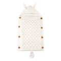 Miniatyrbillede 1 af 5: Nyfødte Klapvogn Sovepose Baby Konvolut Strikket Swaddle Fodpose White