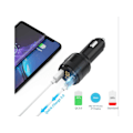 Miniatyrbillede 4 af 5: Automatisk Bluetooth FM Transmitter Trådløs Bluetooth FM Radio QC 3.0 Kfz Sort
