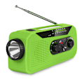 Pikkukuva 1 / 5: Hätätilanne AM/FM/NOAA-sääradio, taskulampulla ja SOS-hälytyksellä (vihreä)
