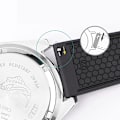 Miniatyrbilde 2 av 3: For Samsung/ Huawei/ Garmin Smart Watch Reserve Rem 20mm Universal Fluorubber Håndleddsrem Sapphire Silver Buckle