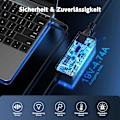 Miniatyrbillede 4 af 5: Oplader til 90W HP Pavilion DV6 DV7 DV3 DV4 DV5 G6 G7 G60 Series Elitebook 810 820 Adapter