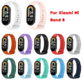 Miniatyrbild 2 av 5: Justerbar silikonrem för Mi Band 8 Smartwatch Armband Armband Bältesögla Black