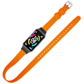 Pikkukuva 3 / 4: Pitkä silikonihihna Huawei Band 6/ Band 6 Pro / Honor Band 6 -kellolle Orange