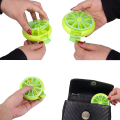 Miniatyrbild 2 av 2: Paket med 3 (apelsin/citron/pomelo) Creative Portable Mini 7 dagars veckovis cirkulär form Roterande söt fruktstil case