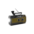 Miniatyrbild 1 av 5: Solradio, 4000Mah Am/Fm-radio, Handvev Nödläslampa (Armégrön)