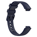 Miniatyrbillede 2 af 5: For Fitbit Inspire 3 Solid Silikonurrem med Spænde, Størrelse: L Dark blue, Dark Blue G Fitbit Inspire 3
