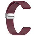 Miniatyrbillede 2 af 5: Silikone 26mm folde spænde urrem til Garmin Fenix 7x/7x Solar/tactix 7 Pro Wine Red