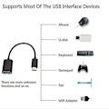 Pikkukuva 4 / 5: Otg Type C -kaapelisovitin USB -C-sovitinliitin Macbook Xiaomi Samsung Huawei Oneplus Otg datakaapelin muunnin White