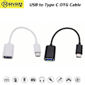 Pikkukuva 2 / 5: Otg Type C -kaapelisovitin USB -C-sovitinliitin Macbook Xiaomi Samsung Huawei Oneplus Otg datakaapelin muunnin White