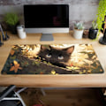 Miniatyrbillede 4 af 5: Sødt Kat Skrivebordsunderlag, Stor Computer Skrivebordsmåtte Skridsikker Musemåtte (300 X 600 X 3 Mm)