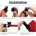 Miniatyrbillede 5 af 5: 3 i 1 Mobiltelefon Kamera Linse Kit Vidvinkel Makro Fisheye Linse Til Smartphones Iphone Android Sølv