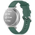 Pikkukuva 2 / 5: Garmin Lily 2 -silikonirannekkeet 14 mm vedenpitävät pehmeät vaihtohihnat Dark Green