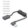Miniatyrbild 5 av 5: USB-förlängningskabel USB3.0-förlängningssladd Snabb dataöverföring Laddningskablar