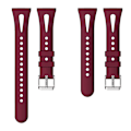 Pikkukuva 2 / 4: For Fitbit Versa 3 / 4 Silikonihihna, Koko:S S Wine Red