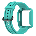 Miniatyrbillede 5 af 5: Passer til Redmi 1/Mi Watch Lite/Redmi 2/Mi Watch2 Lite Monokrom Silikon Integreret Urrem Teal