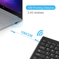 Miniatyrbillede 3 af 5: Trådløst tastatur og mus, trådløs mus og tastatur kombi, 2,4 GHz Silent Wireless Keyboard Mouse Comb Black