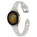 Miniatyrbillede 2 af 3: Til Garmin Venu 2 Plus/Samsung Galaxy Watch4 Watch Band 20mm Circle Design Udskiftningsrem White, White A Samsung Galaxy Watch A