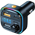 Pikkukuva 1 / 5: Bluetooth FM-lähetin Auton Paketti Kaksois-USB Auton Latauslaitteella - Langaton Äänensovitin, Handsfree-Puhelut Ja FM-Radio