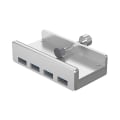 Miniatyrbillede 1 af 5: Aluminiumslegering Usb3.0 Splitter Computer Notebook Konverteringsspænde Silver