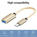 Pikkukuva 2 / 4: Sovittimet USB naaras-TYPE-C OTG-kaapeli (pinkki)