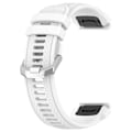 Miniatyrbilde 2 av 5: Silikonklokkebånd for Garmin MARQ/Approach S62/S60, Honeycomb Texture Replacement Watch Strap White