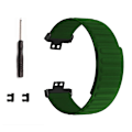 Miniatyrbillede 3 af 4: Magnetisk silikone rem til Huawei Watch Fit / Watch Fit Special Edition Army Green