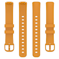 Miniatyrbillede 4 af 5: Til Fitbit Inspire 3 Solid Silikonurrem med Spænde, Rem til Håndled, Størrelse: L Yellow, Yellow H Fitbit Inspire 3