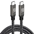 Miniatyrbilde 1 av 5: Pd240w hann-hann Type-c til Type C datakabel 5a 48v Qc3.0 hurtiglading kabel