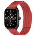 Miniatyrbild 4 av 5: Silikonklockarmband 20mm Andningsbart Klockarmband För Garmin Vivoactive 5/garminactive 5/venu Sq 2 Red