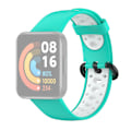 Miniatyrbilde 1 av 5: Dualfarget pustende klokkebånd myk silikonrem for Xiaomi Redmi Watch 2 J Other Xiaomi Models
