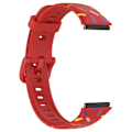 Pikkukuva 2 / 5: Huawei Band 7:lle suunniteltu silikoniranneke Red, Red C Huawei Band 7