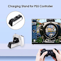 Pikkukuva 3 / 5: Sony Ps5-ohjainlaturiin USB portti Dualsense-pikalataustelakka-asema LED-ilmaisimella lataukseen 2 Ps5-ohjaimelle